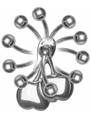 Piercing nombril Crystal Evolution Swarovski cerise