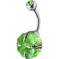 Piercing nombril Crystal Evolution Swarovski trèfle