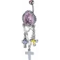 Piercing nombril Crystal Evolution Swarovski Croix