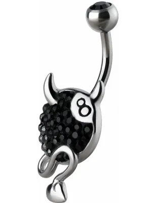 Piercing nombril Crystal Evolution Swarovski Boule 8 endiablée