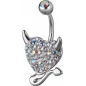 Piercing nombril Crystal Evolution Swarovski Coeur endiablé