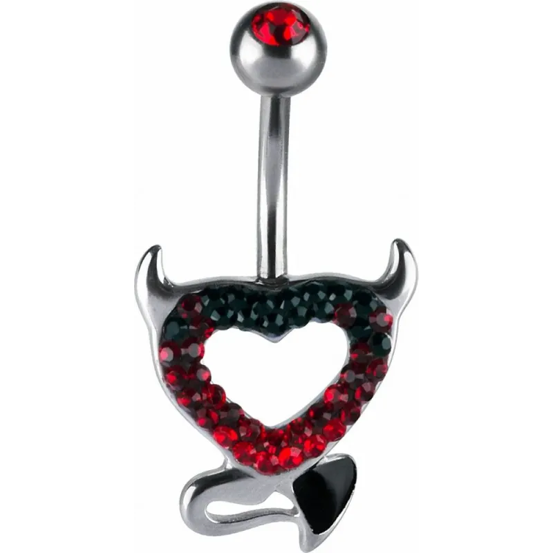 Piercing nombril Crystal Evolution Swarovski Coeur de diable