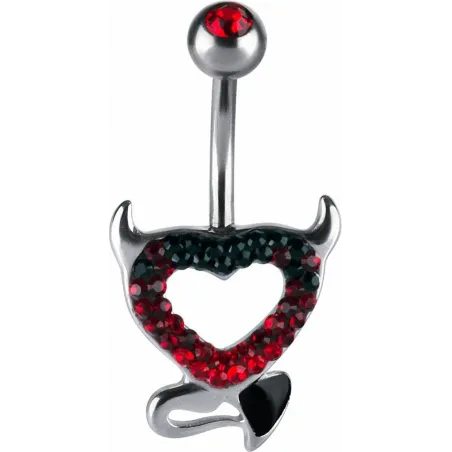Piercing nombril Crystal Evolution Swarovski Coeur de diable