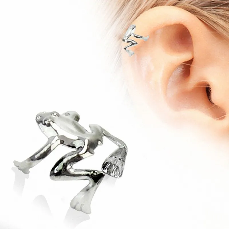 Faux piercing cartilage hélix grenouille