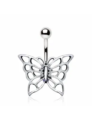 Piercing nombril papillon enchanteur