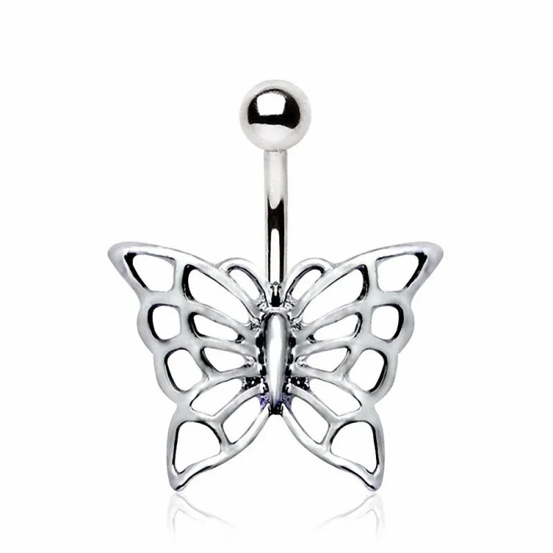 Piercing nombril papillon enchanteur