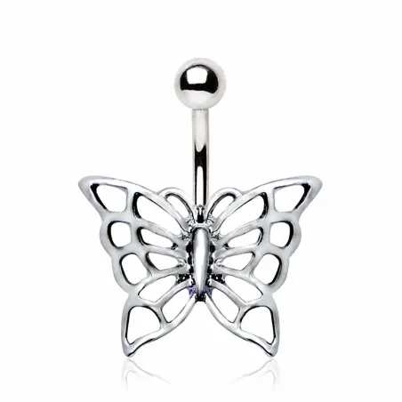 Piercing nombril papillon enchanteur