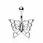 Piercing nombril papillon enchanteur