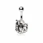 Piercing nombril pieuvre gemmes noirs Piercing nombril pieuvre gemmes noirs