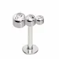 Piercing Labret trois gemmes