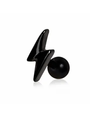 Piercing hélix cartilage éclair noir