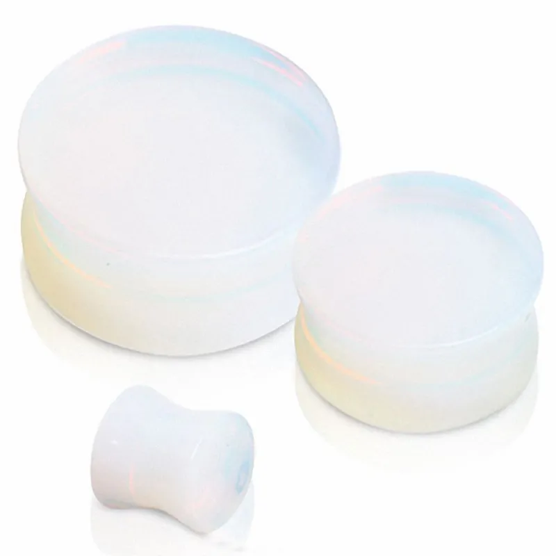 Piercing plug pierre opalite naturelle
