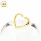Faux piercing cartilage hélix coeur or jaune 14 carats
