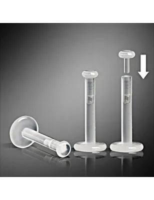 Piercing retainer labret Bioflex PTFE