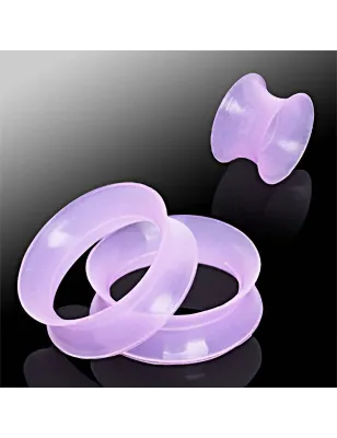 Piercing tunnel silicone violet ultra fin