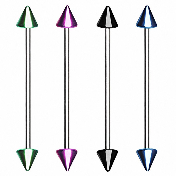 Piercing industriel en acier avec spikes PVD