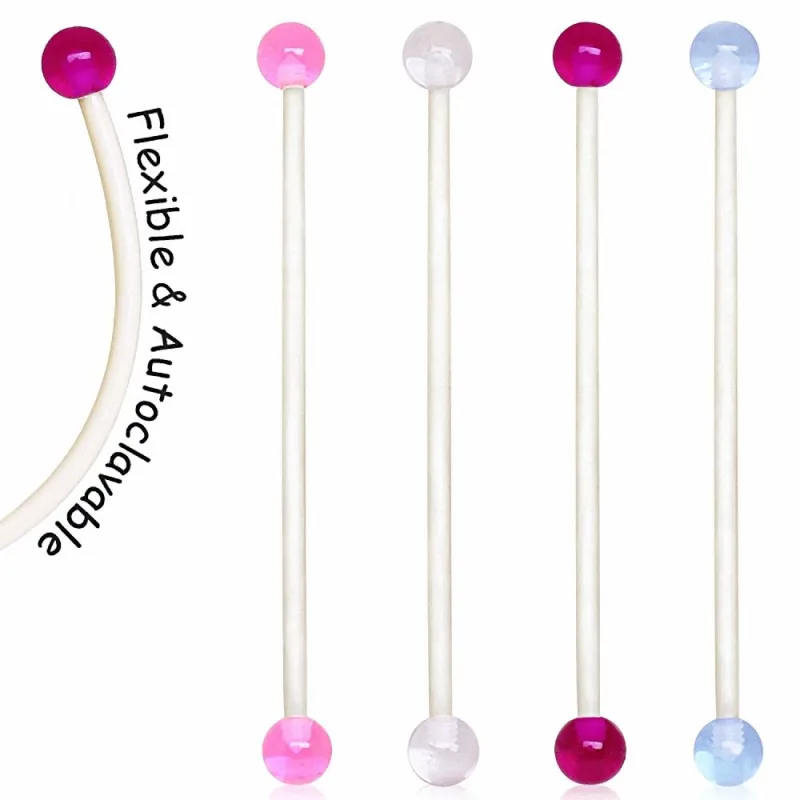 Piercing nombril de grossesse boules acrylique