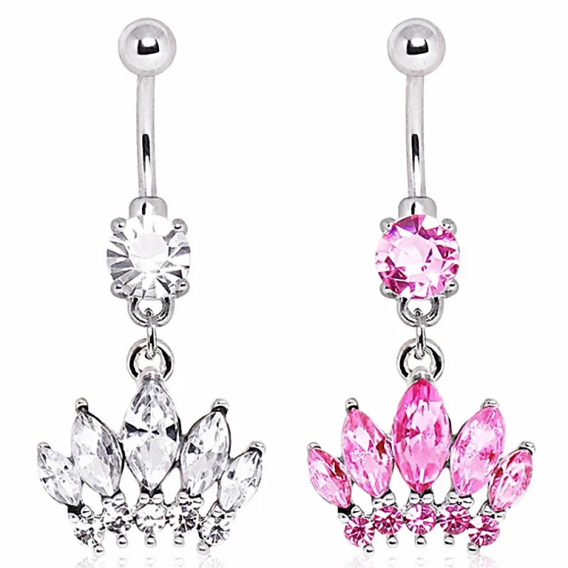 Piercing nombril couronne de princesse