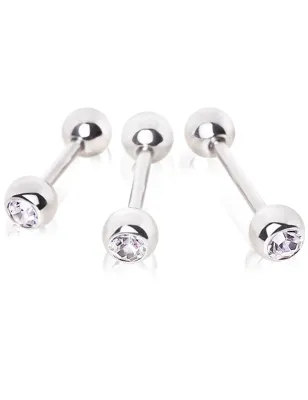 Piercing Cartilage Tragus Strass Blanc
