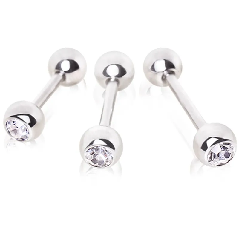 Piercing Cartilage Tragus Strass Blanc