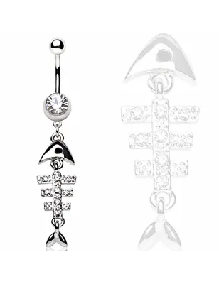 Piercing nombril arrête de poisson