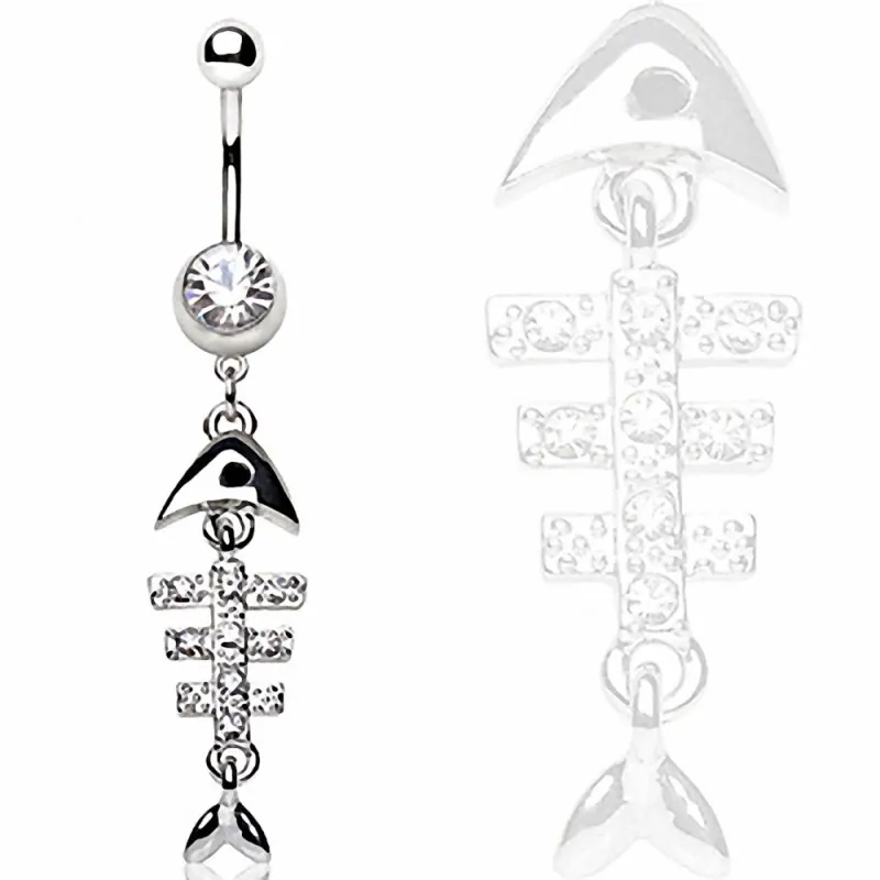 Piercing nombril arrête de poisson