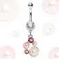 Piercing nombril pendentif perles