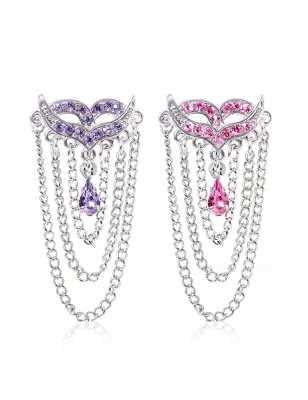 Piercing nombril inversé masque chaines