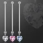 Piercing nombril de grossesse gemme coeur