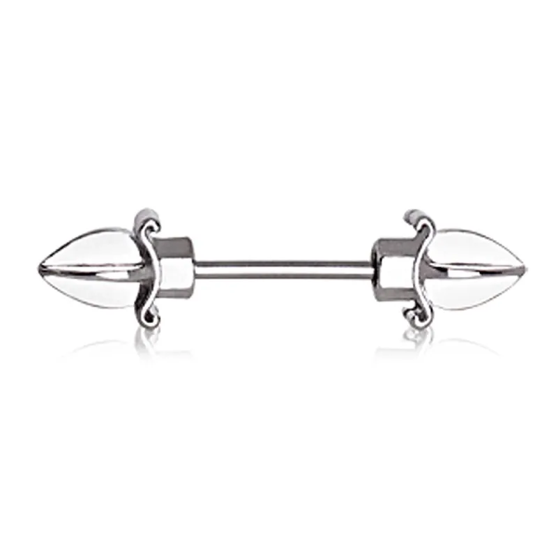 Piercing téton barbell lance