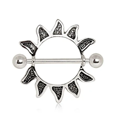 Piercing téton bouclier soleil