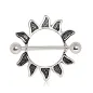 Piercing téton bouclier soleil