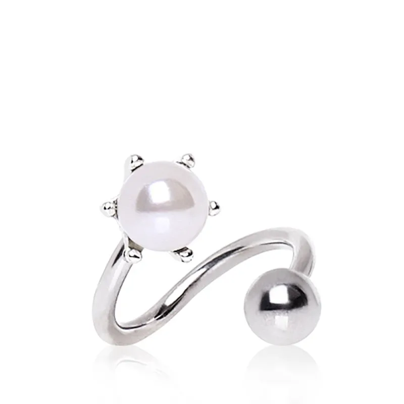 Piercing nombril spirale perle
