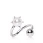 Piercing nombril spirale perle