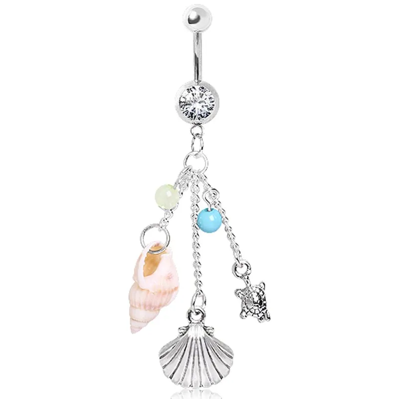 Piercing nombril charms de plage