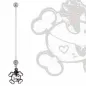 Piercing nombril de grossesse skull