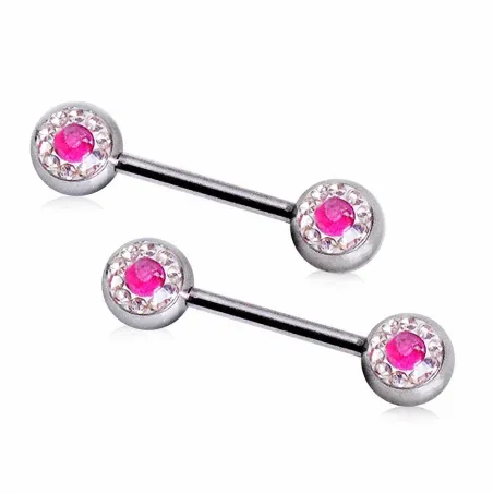 Piercing téton fuchsia