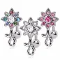 Piercing nombril inversé fleur gemmes