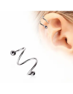 Piercing double spirale