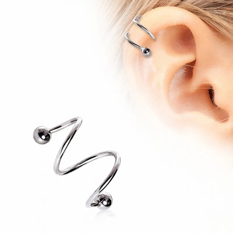 Piercing double spirale