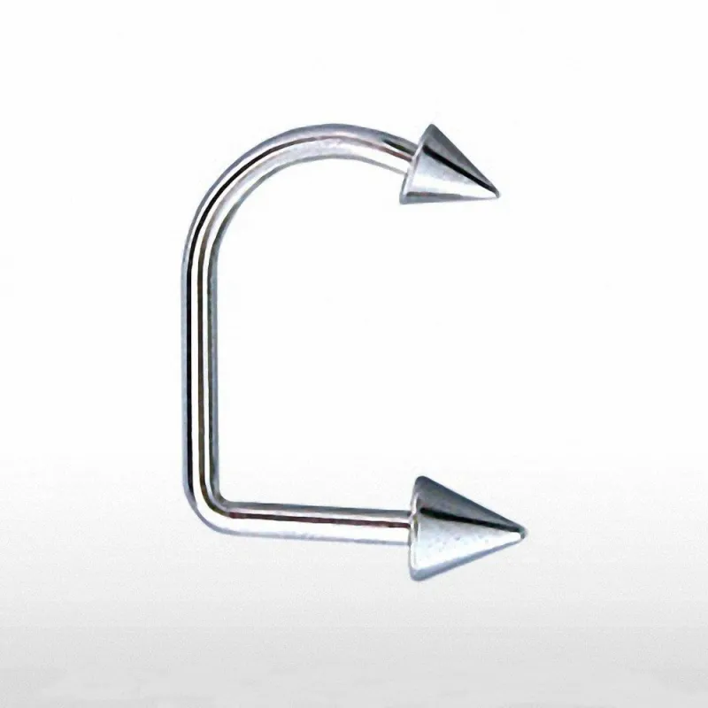 Piercing labret Loop Spikes