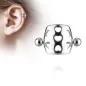 Piercing Oreille Helix Cartilage Barbell Bouclier Coeurs Argenté