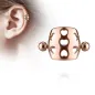 Piercing Oreille Helix Cartilage Barbell Bouclier Coeurs Or Rose