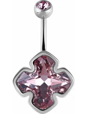 Piercing nombril Crystal Evolution Swarovski Croix Grecque