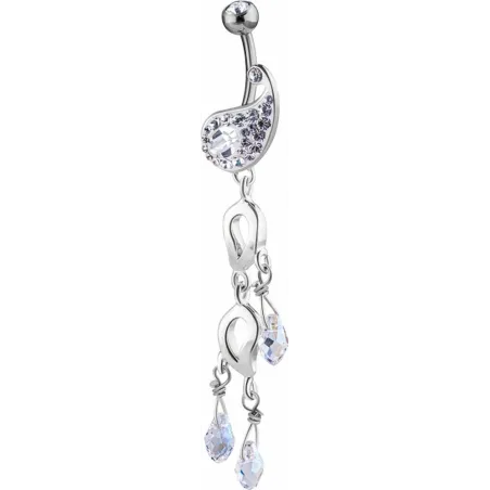 Piercing nombril Crystal Evolution Swarovski Motif Cachemire