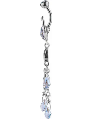 Piercing nombril Crystal Evolution Swarovski Motif Cachemire
