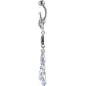 Piercing nombril Crystal Evolution Swarovski Motif Cachemire