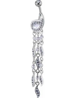 Piercing nombril Crystal Evolution Swarovski Motif Cachemire Chaines