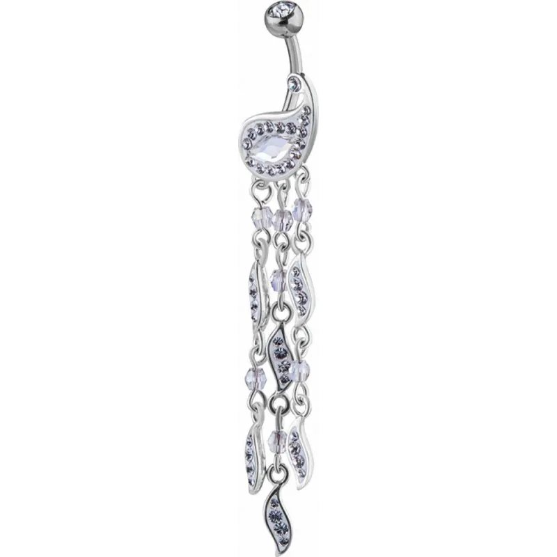 Piercing nombril Crystal Evolution Swarovski Motif Cachemire Chaines