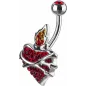 Piercing nombril Crystal Evolution Swarovski Coeur Sacré
